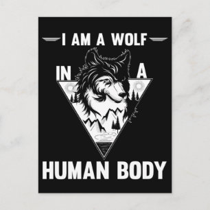 Carte Postale Wolf Lover, animal de la forêt