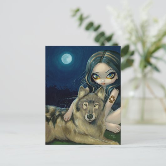 Carte postale "Wolf Moon" (Debout devant)