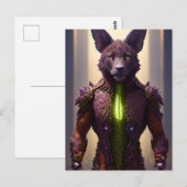 Carte Postale Wolf Sci Fi (Devant / Derrière)