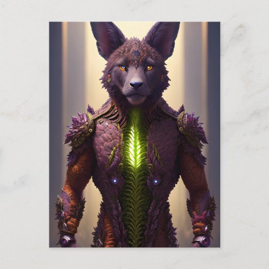 Carte Postale Wolf Sci Fi (Devant)