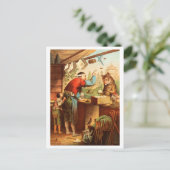 Carte Postale Wolf & Seven Young Kid Goats Fairy Tale (Debout devant)