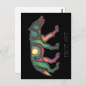 Carte Postale Wolf Sun Pictish (Devant / Derrière)