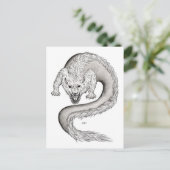 Carte Postale Wolfdragon, Wolf et Dragon, mélange-Créature (Debout devant)