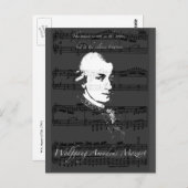 Carte Postale Wolfgang Amadeus Mozart (Devant / Derrière)