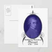 Carte Postale Wolfgang Amadeus Mozart (Devant / Derrière)