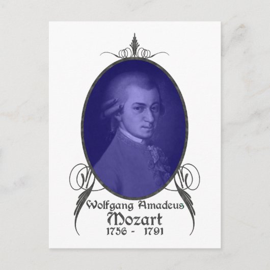 Carte Postale Wolfgang Amadeus Mozart (Devant)