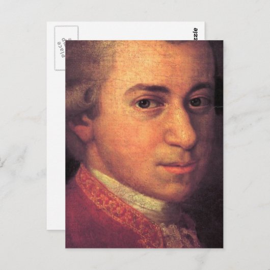 Carte Postale Wolfgang Amadeus Mozart (Devant / Derrière)