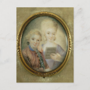 Carte Postale Wolfgang Amadeus Mozart et sa soeur