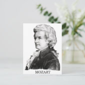 Carte Postale Wolfgang Amadeus Mozart, noir (Debout devant)
