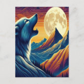 Carte Postale Wolfs Moonlit Howl (Devant)
