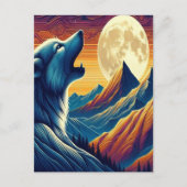 Carte Postale Wolfs Moonlit Howl (Devant)