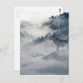 Carte Postale Wolfs Winter Art Photo (Devant / Derrière)