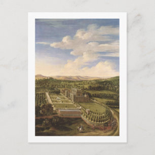 Carte Postale Wollaton Hall and Park, Nottingham, 1697 (huile su