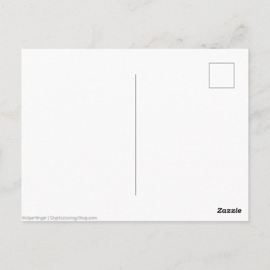 Carte Postale Wolpertinger (Dos)