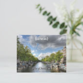 Carte Postale Wolvenstraat / Canal Singel, Sites d'Amsterdam (Debout devant)