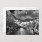 Carte Postale Wolvenstraat / Canal Singel, Sites d'Amsterdam (Devant / Derrière)