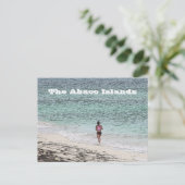 carte postale /WOMAN JOGGGING ON BEACH/ ABACO ISLA (Debout devant)