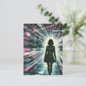 Carte Postale Woman Walking Lost in the Algorithm (Debout devant)