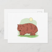 Carte Postale Wombat (Devant / Derrière)