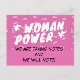 Carte postale WomenPower VOTE Politique