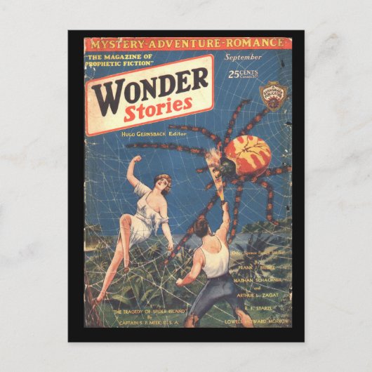 Carte Postale Wonder Stories v02 n04 (1930-09.Stellar)_Pulp Art (Devant)