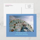 Carte postale Wonder Wheel (Coney Island, NY) (Devant / Derrière)