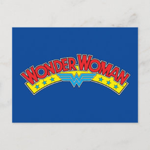 Carte Postale Wonder Woman 1987 - Logo de la bande dessinée