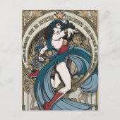 Carte Postale Wonder Woman Art Nouveau Panel (Devant)
