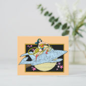 Carte Postale Wonder Woman avec Jet (Debout devant)