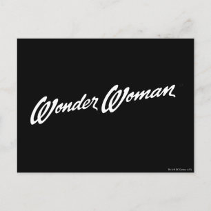 Carte Postale Wonder Woman B&W Logo 1