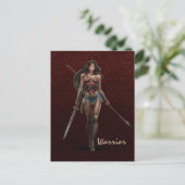 Carte Postale Wonder Woman Battle-Ready Comic Art (Debout devant)