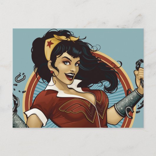 Carte Postale Wonder Woman Bombshell Name Graphic (Devant)