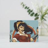 Carte Postale Wonder Woman Bombshell Name Graphic (Debout devant)