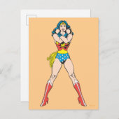 Carte Postale Wonder Woman Bras Croisés (Devant / Derrière)