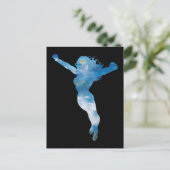 Carte Postale Wonder Woman Ciel bleu Silhouette (Debout devant)