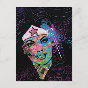Carte Postale Wonder Woman Colorful Collage