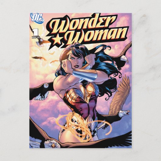 Carte Postale Wonder Woman Couverture comique #1 (Devant)
