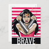 Carte Postale Wonder Woman Defender - Modèle (Devant / Derrière)