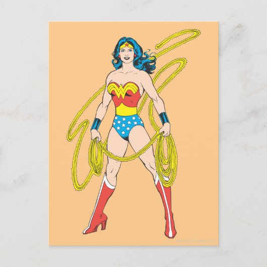 Carte Postale Wonder Woman détient Lasso 5 (Devant)