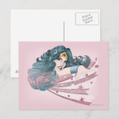 Carte Postale Wonder Woman Dolphin and Stripes (Devant / Derrière)