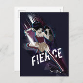 Carte Postale Wonder Woman - Fierce (Devant / Derrière)
