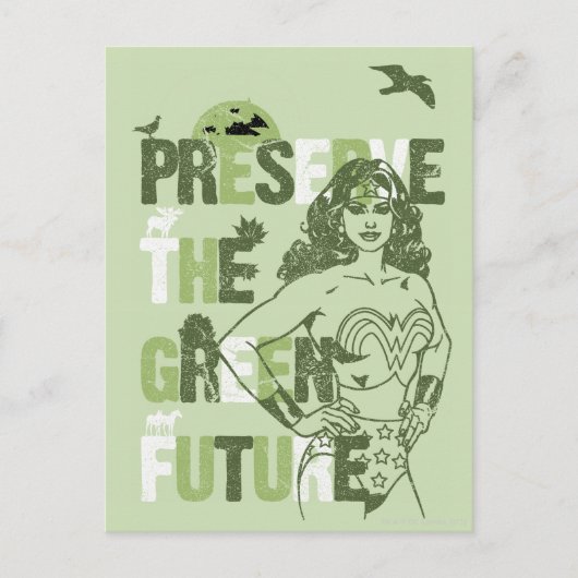 Carte Postale Wonder Woman Green Future (Devant)