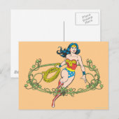 Carte Postale Wonder Woman Green Vines (Devant / Derrière)