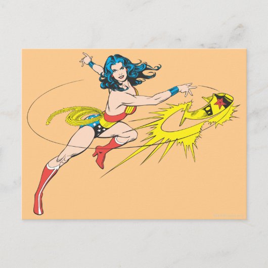 Carte Postale Wonder Woman Jette Couronne (Devant)