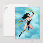 Carte Postale Wonder Woman & Lasso de la vérité (Devant / Derrière)