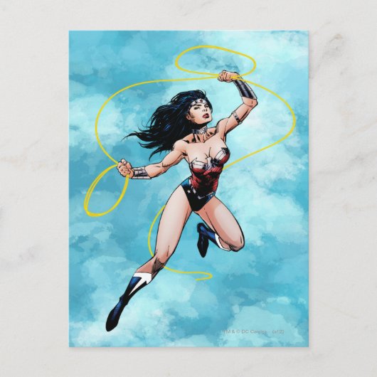 Carte Postale Wonder Woman & Lasso de la vérité (Devant)