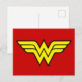 Carte Postale Wonder Woman | Logo classique (Devant / Derrière)