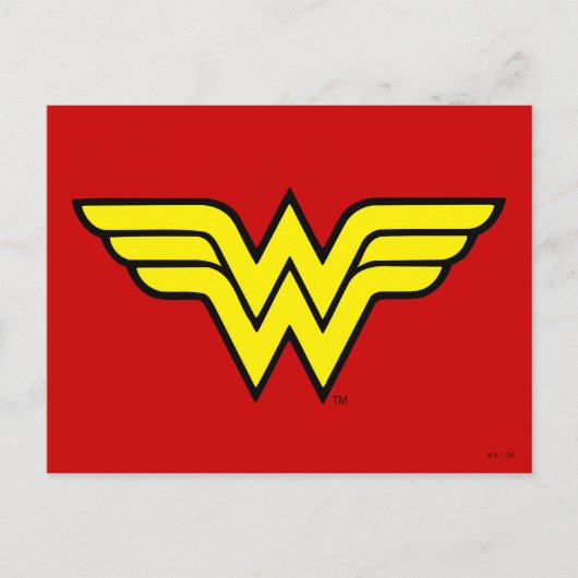 Carte Postale Wonder Woman | Logo classique (Devant)