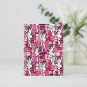 Carte Postale Wonder Woman Motif rose (Debout devant)