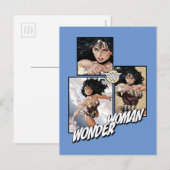 Carte Postale Wonder Woman New 52 Comic Art Graphic (Devant / Derrière)